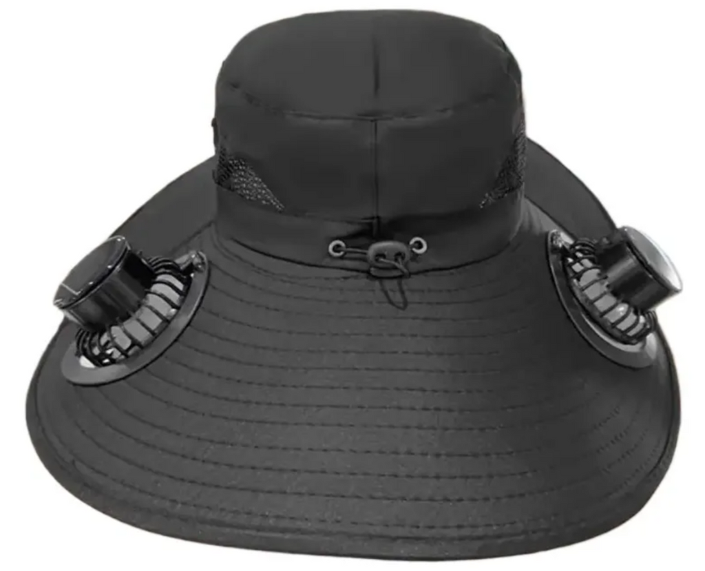 Sombrero para el sol con ventilador