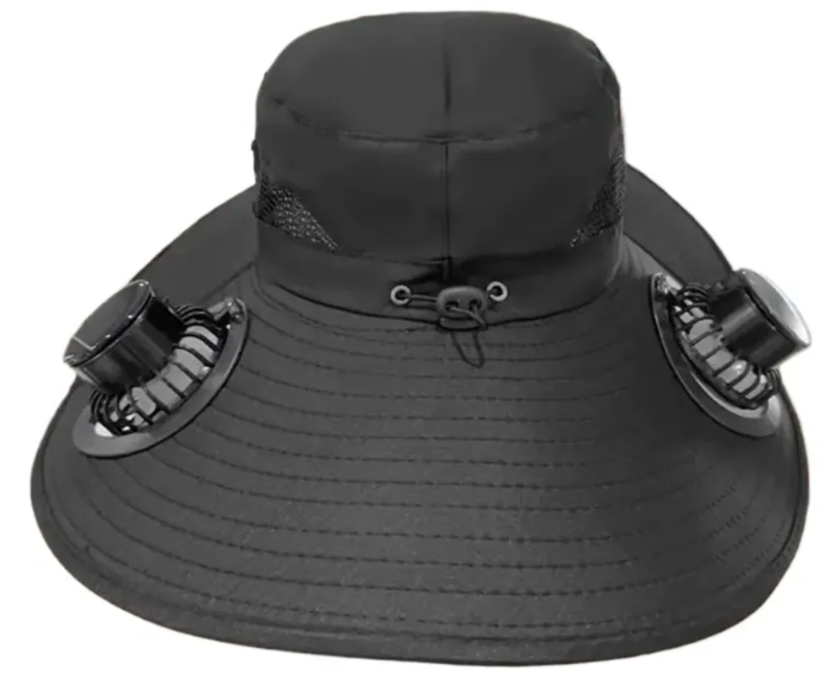 Sombrero para el sol con ventilador