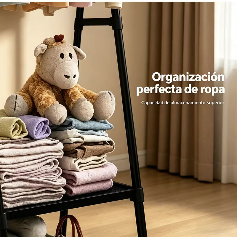 Pechero de ropa con ruedas