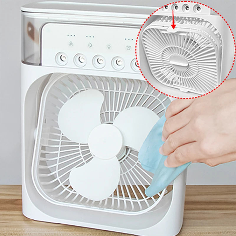 Ventilador portátil con enfriamiento