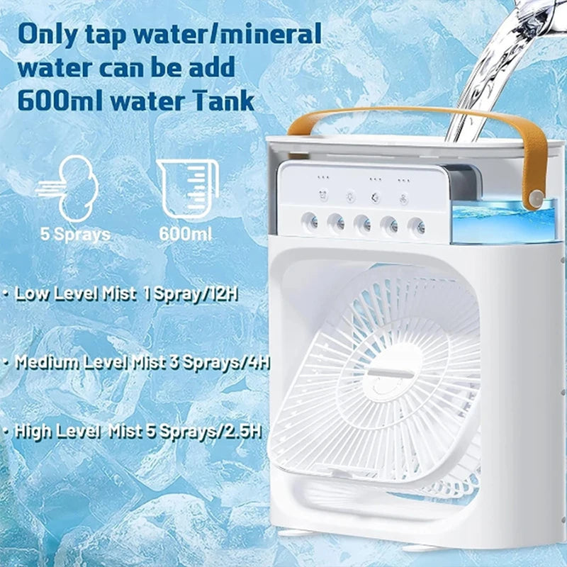 Ventilador portátil con enfriamiento
